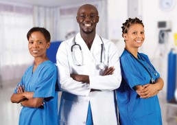 medical professionals in a healthcare system
