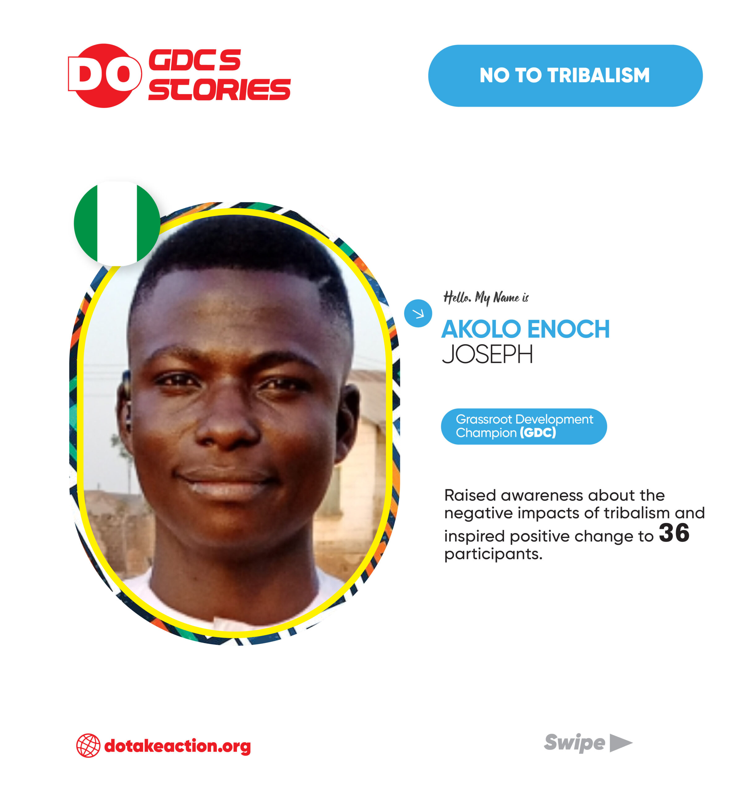 Akolo Enoch Joseph educated 36 participants on the negative impacts of